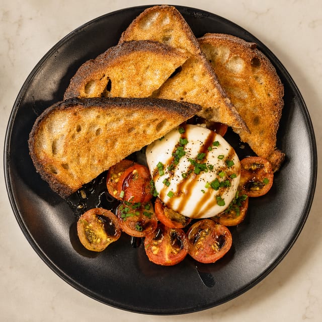 Burrata plate.